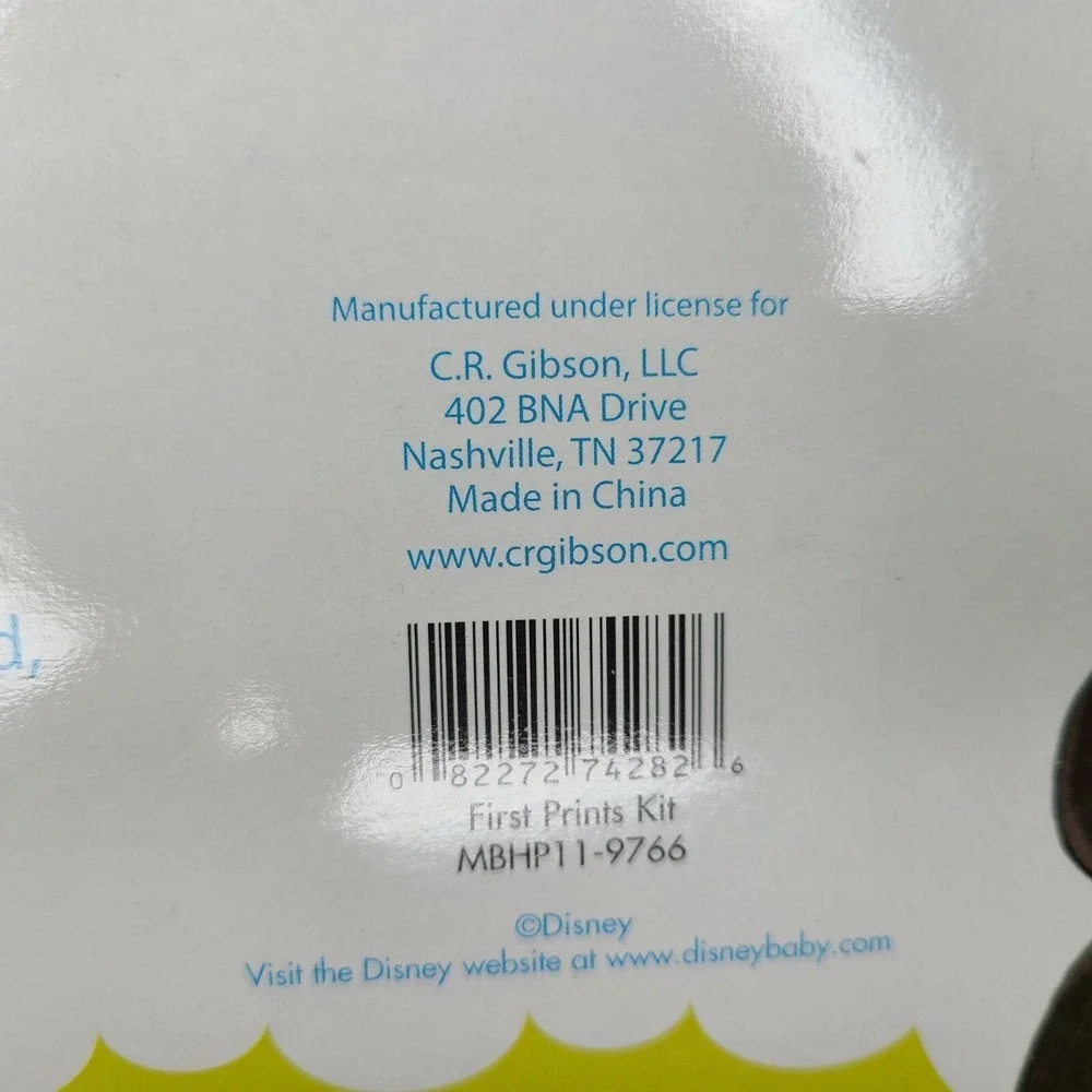 Disney Babys First Hand Foot Prints Frames Shower Gift Print C R Gibson New